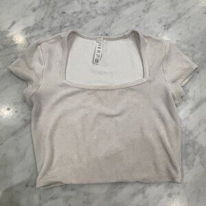 Alo Cream Shirt - Size XS